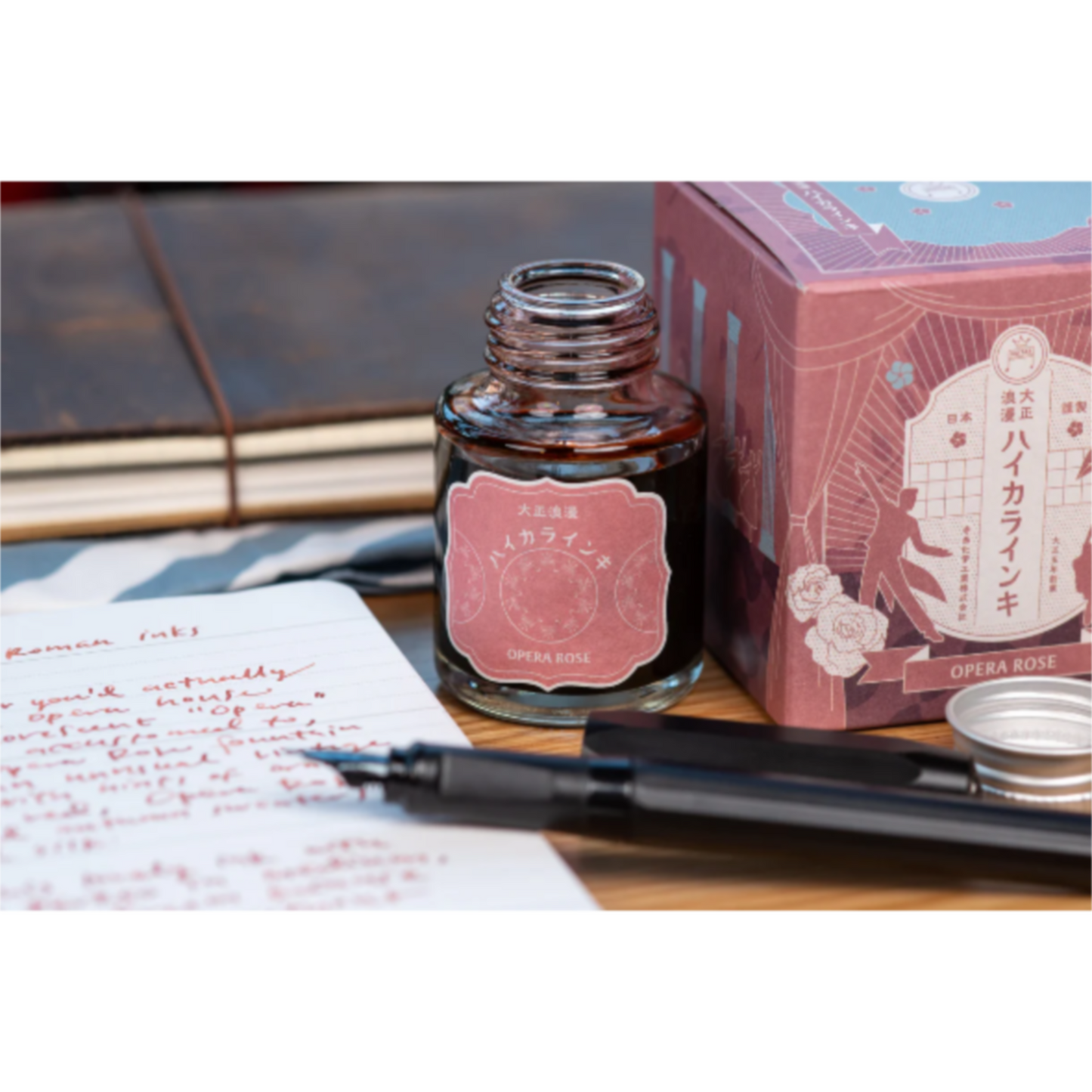 Teranishi Guitar Fountain Pen Ink – Opera Rose (40ml)