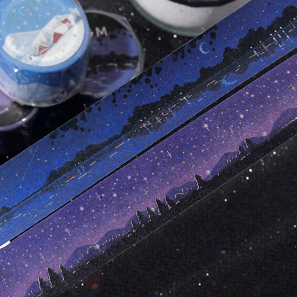 (COMING SOON) BGM Washi Tape – Dreamscape Series: Starry Sky (20mm × 5m)