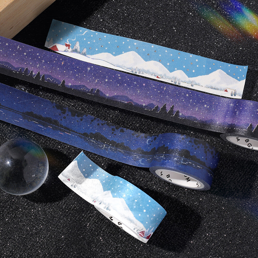 (COMING SOON) BGM Washi Tape – Dreamscape Series: Starry Sky (20mm × 5m)