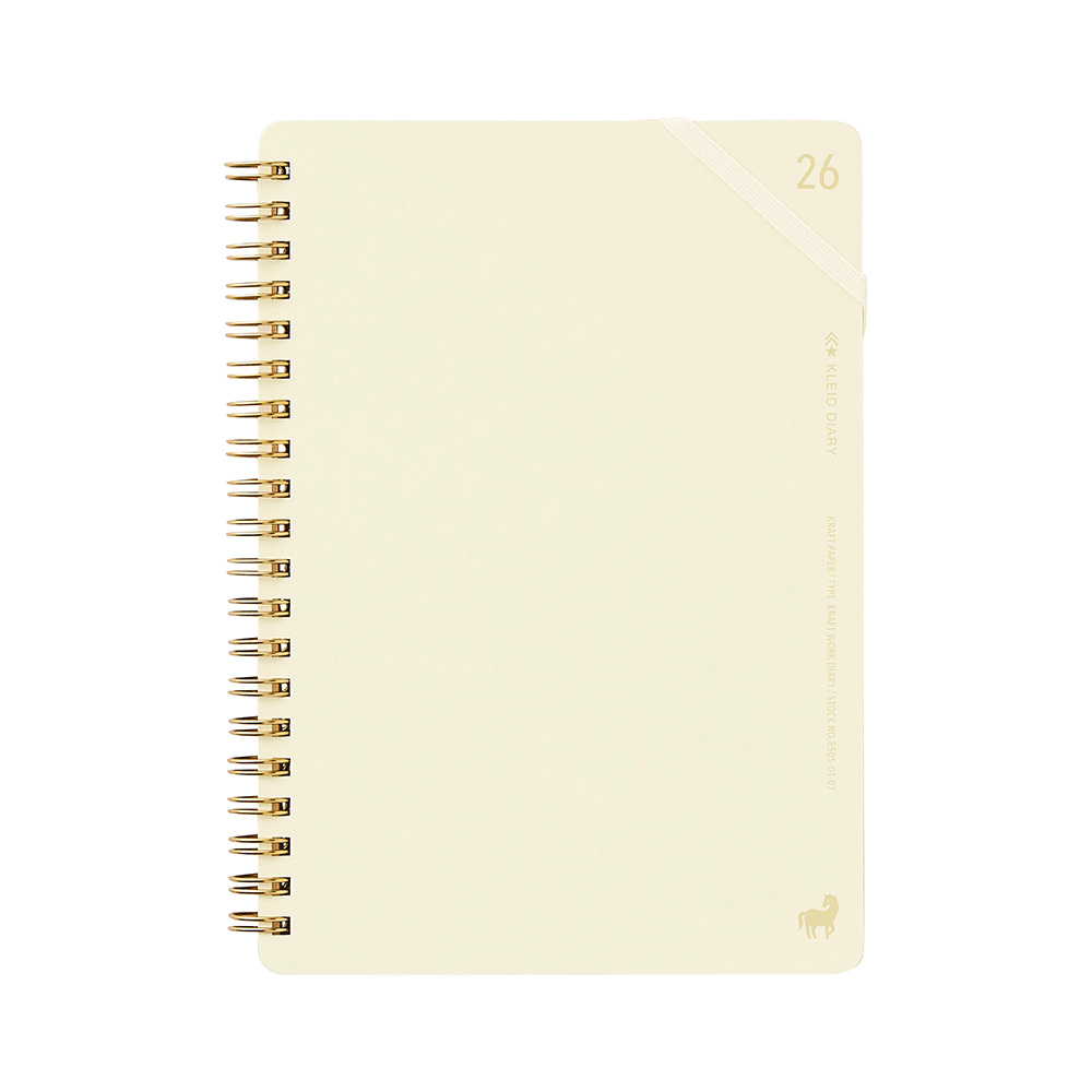 (COMING SOON) Kleid Kraft work 2026 Diary B6 - No.8505-06 Off White
