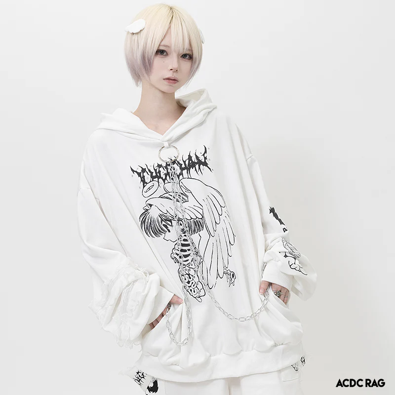 ACDC RAG Ribcage Angel Hoodie - Sinister Wings & Heavenly Screams