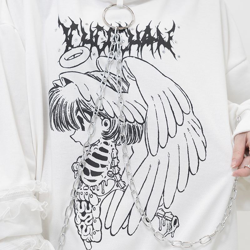 ACDC RAG Ribcage Angel Hoodie - Sinister Wings & Heavenly Screams