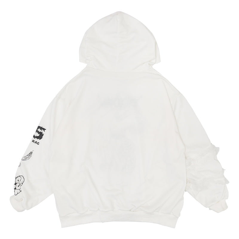 ACDC RAG Ribcage Angel Hoodie - Sinister Wings & Heavenly Screams