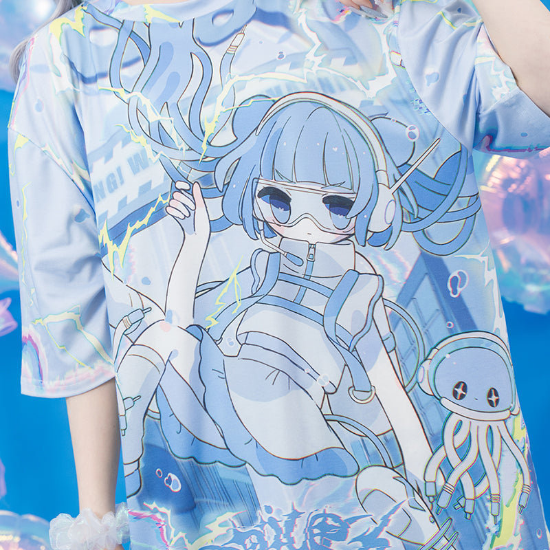 ACDC RAG Cyber Jellyfish T-Shirt Underwater Tokyo Dreams