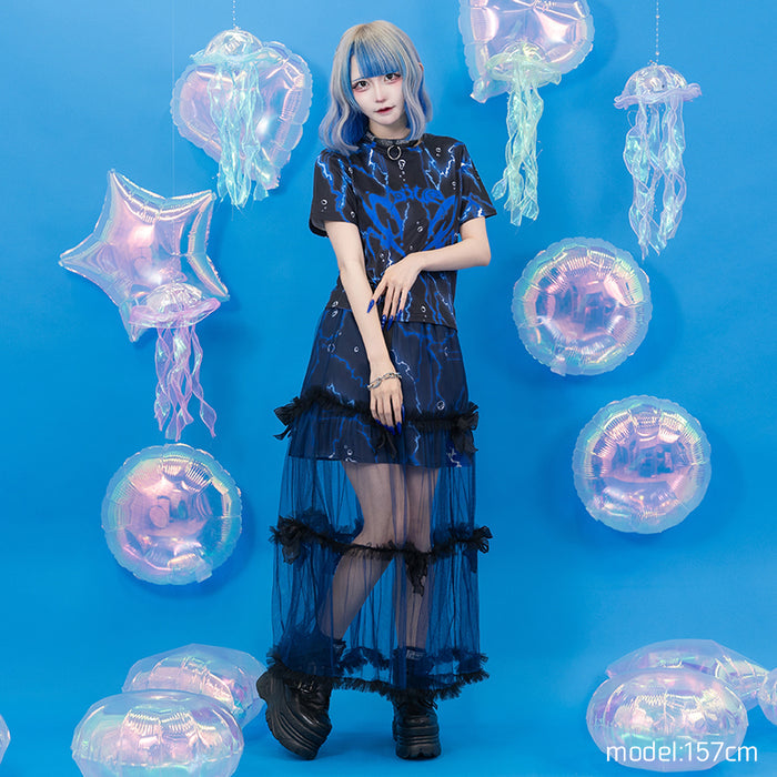 ACDC RAG Cyber Octopus Tulle Skirt