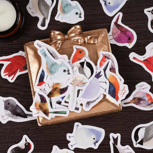 NEW! Sticker Box - Little Birds Chirp - 45 Stickers