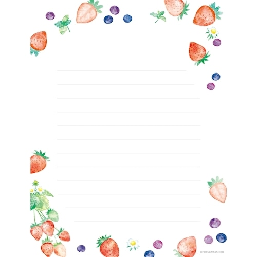 Furukawa Shiko “Very Berry” Letter Writing Set