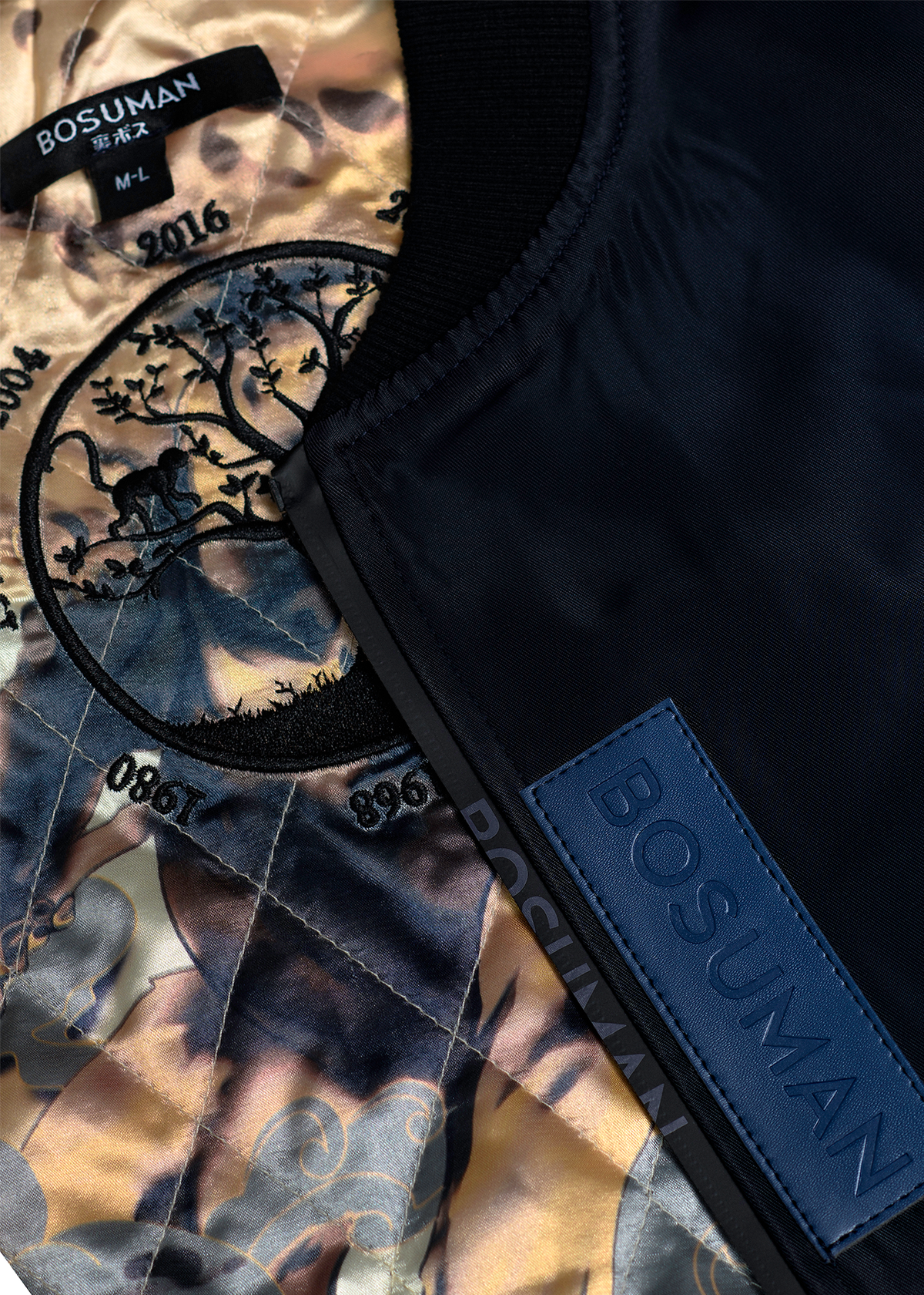 BOSUMAN - THE MONKEY ZODIAC BOMBER JACKET