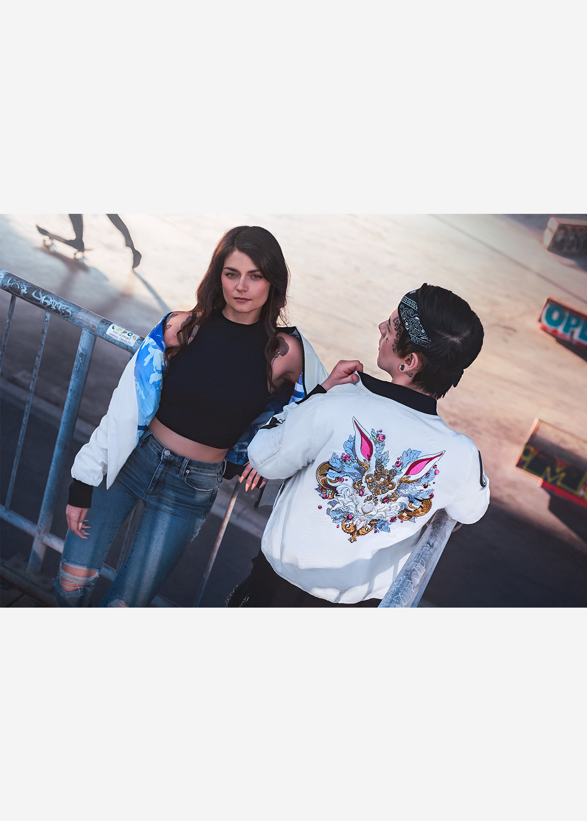 BOSUMAN - THE RABBIT ZODIAC BOMBER JACKET