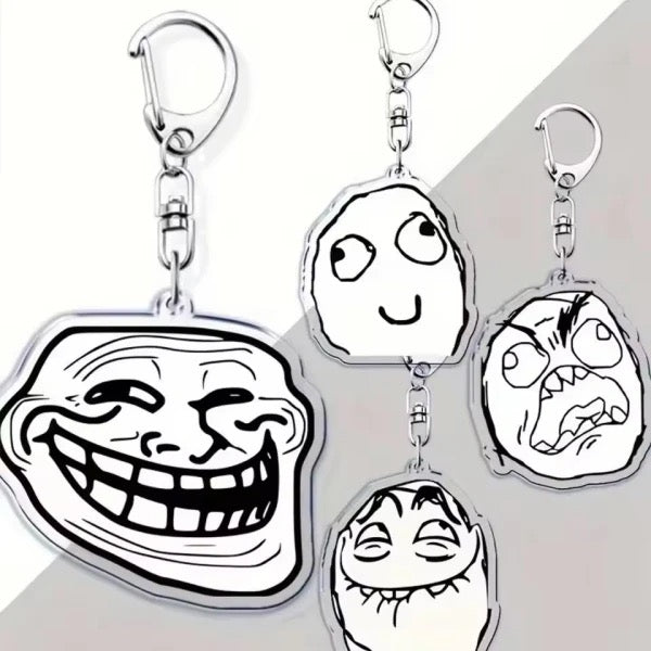 Keychain Meme Face