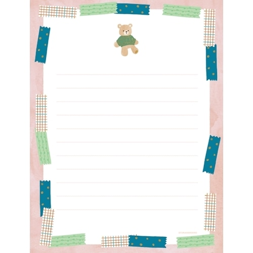 NEW! Furukawa Shiko - Letter Writing Set - Knit Bear Winter Edition