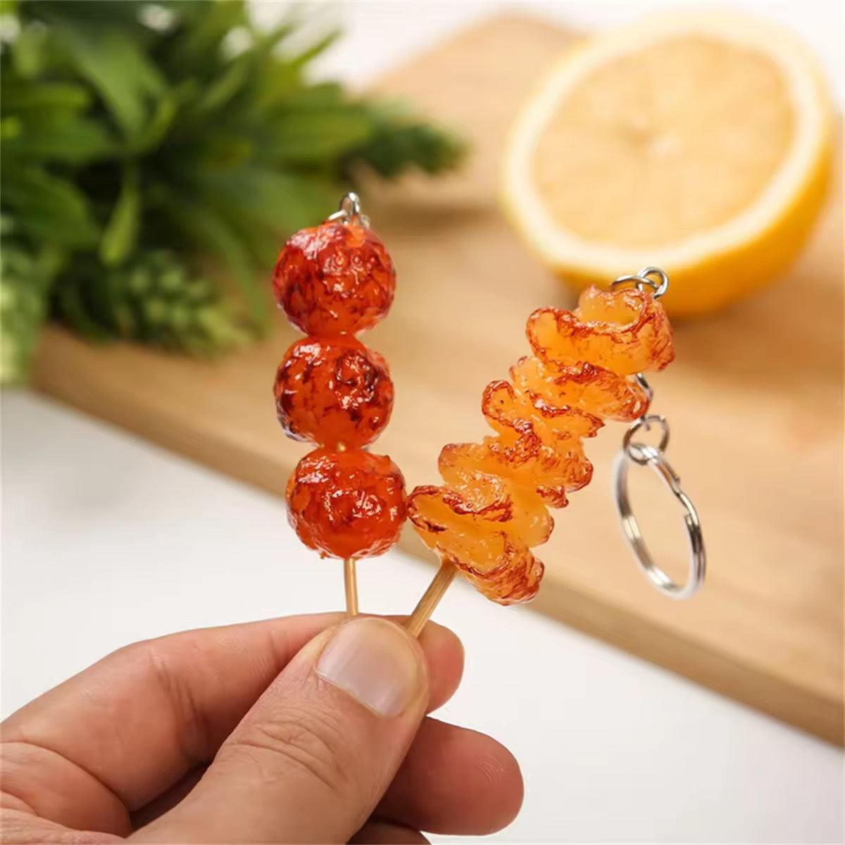 Yatai Food Skewer Keychains