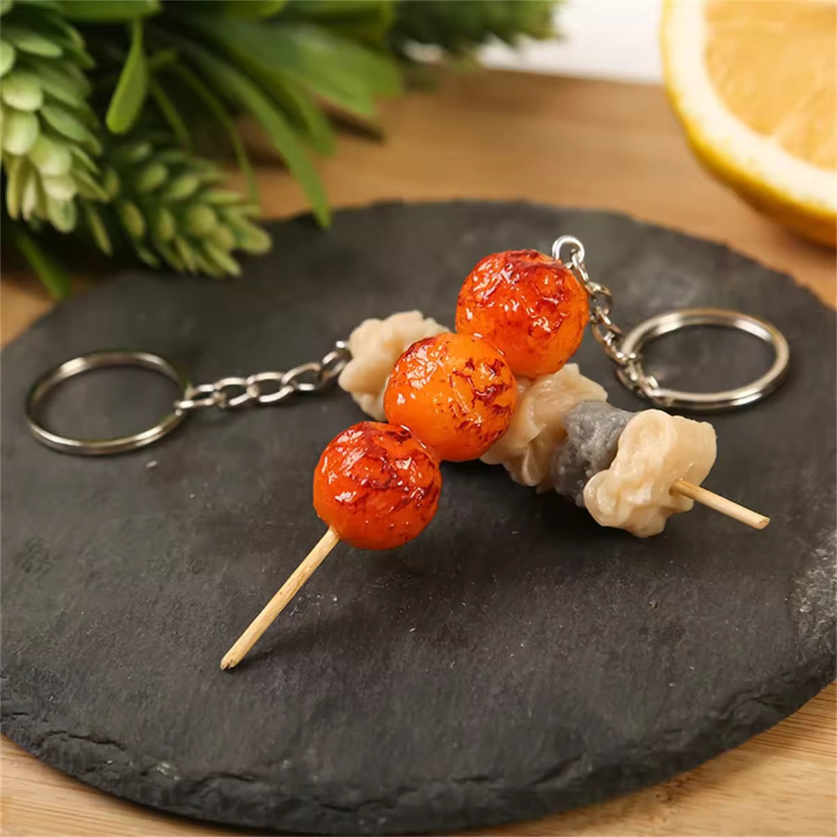 Yatai Food Skewer Keychains