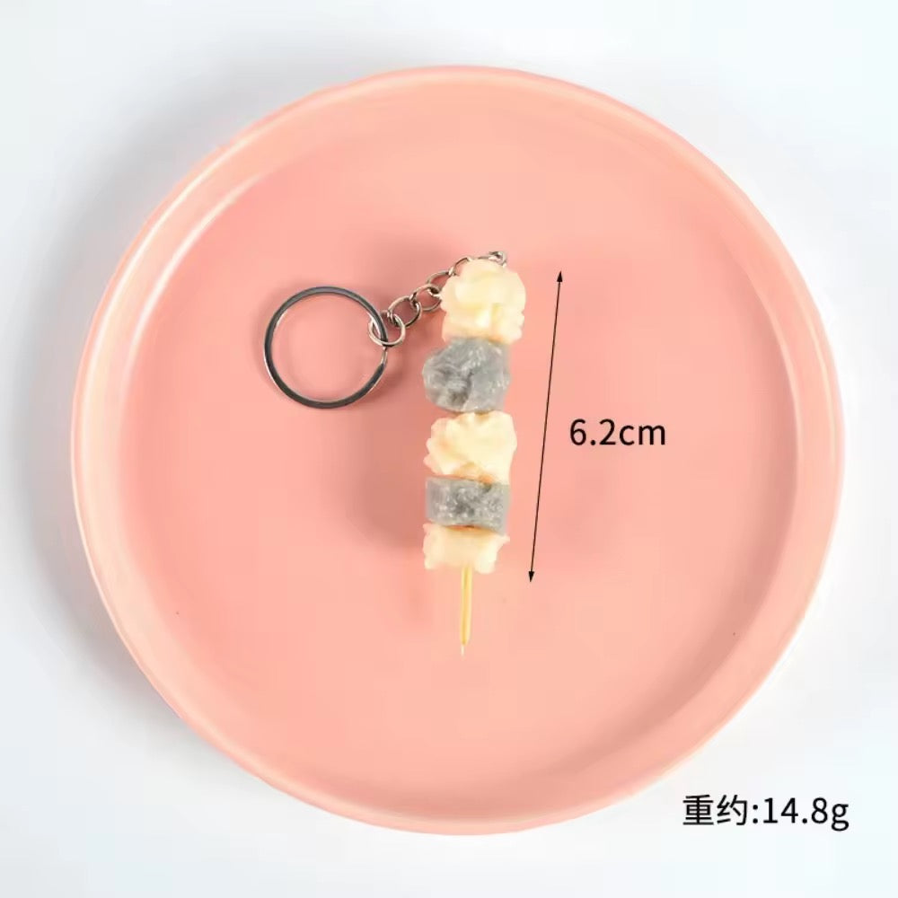 Yatai Food Skewer Keychains