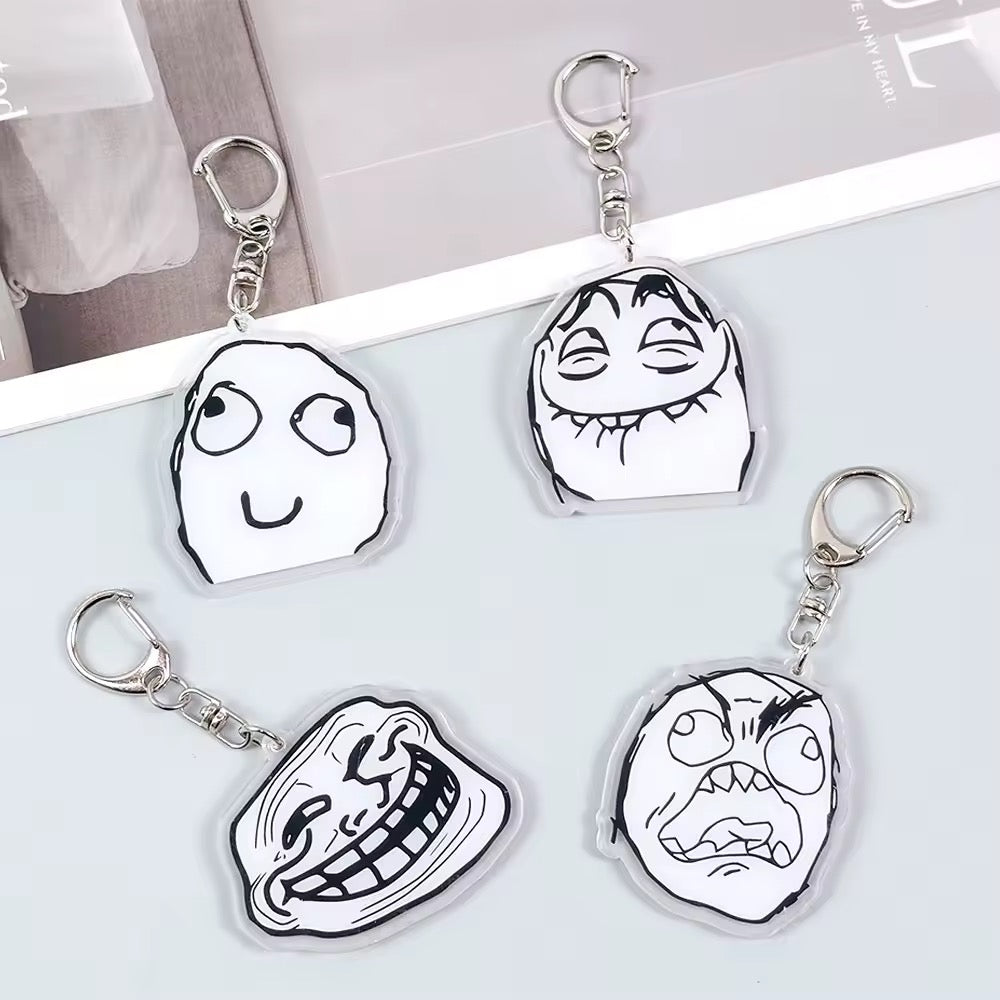Keychain Meme Face