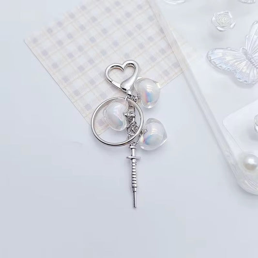 NEW! Keychain - Yami Kawaii Heartbeat Charm Keychain