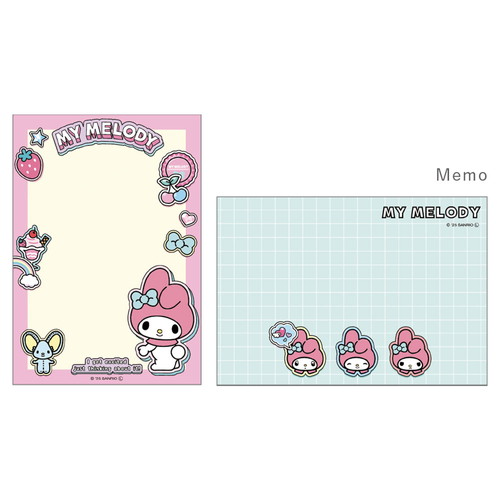 (COMING SOON) T’s Factory Sanrio Characters Mini Memo Pad – My Melody