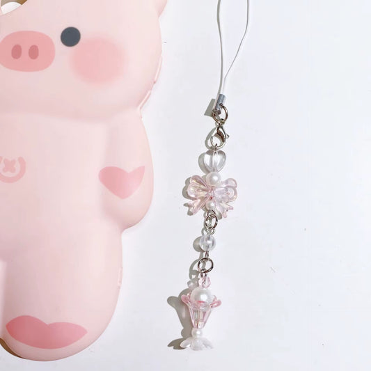 NEW! Phone Charms - Pastel Pearl Bow Sundae