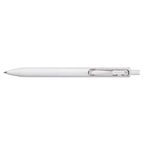 Uni-Ball One Metallic Series – 0.5mm Gel Ink Pen (White / Gold / Silver) ✨🖊️