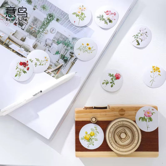 NEW! Sticker Box - Flowers Watercolour - 45 Stickers