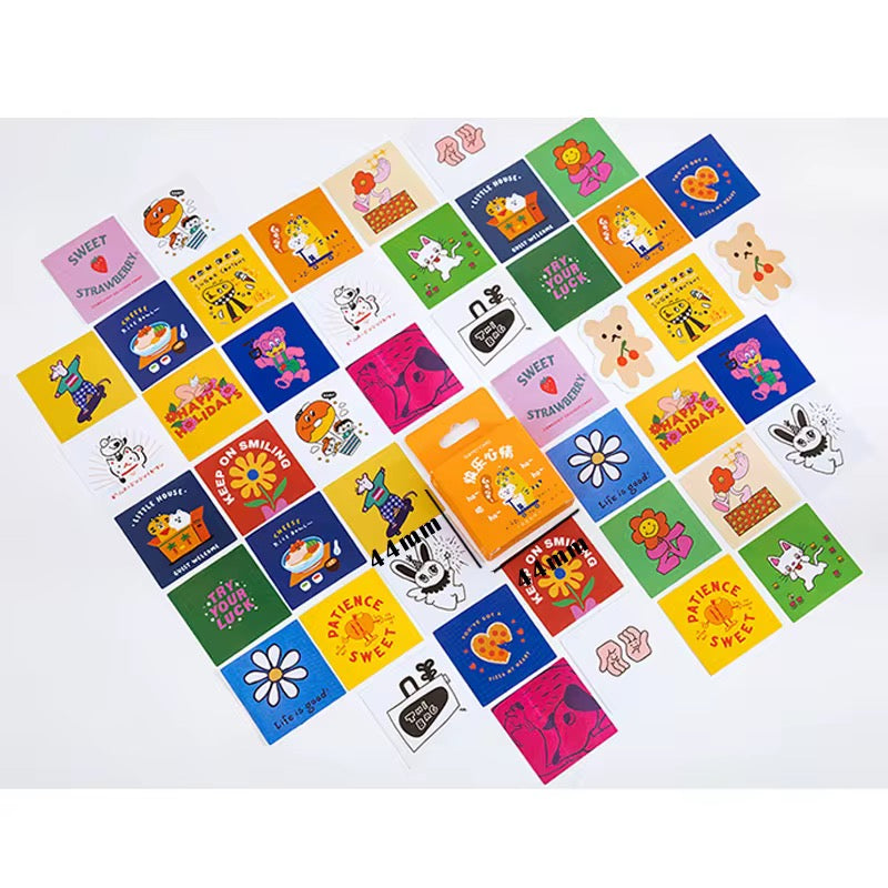 PRE-ORDER! Sticker Box - Happy Mood - 45 Stickers