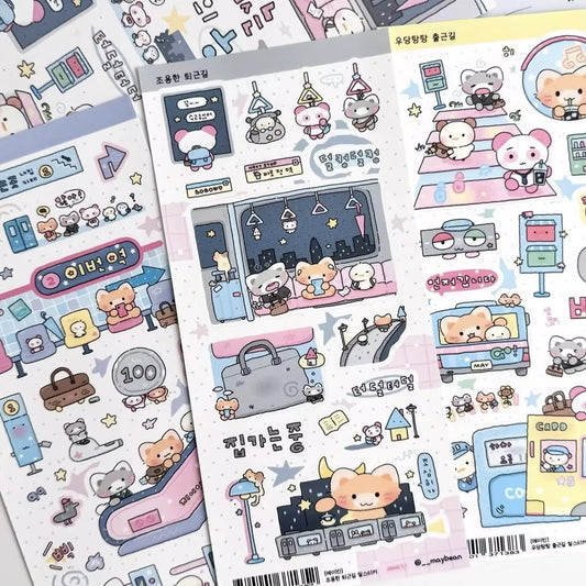 PRE-ORDER! Sticker Sheets - Maybean Character
