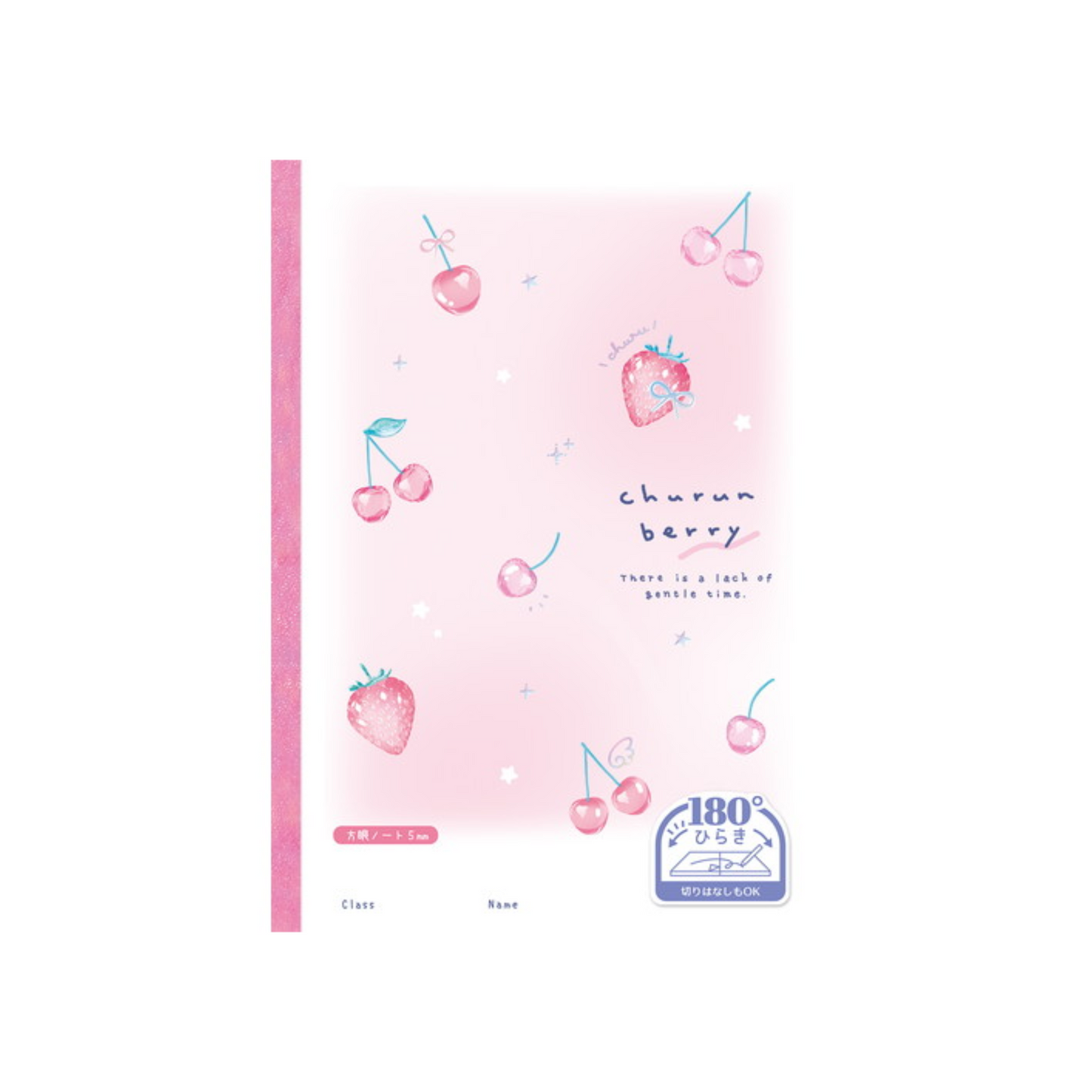 PRE-ORDER! Q-LiA 180 Degree Opening - Grid Notebook - Churun Berry