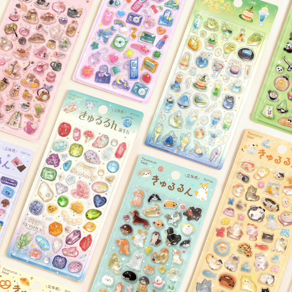 PRE-ORDER! BGM Kyururun 3D Stickers Vol. 4