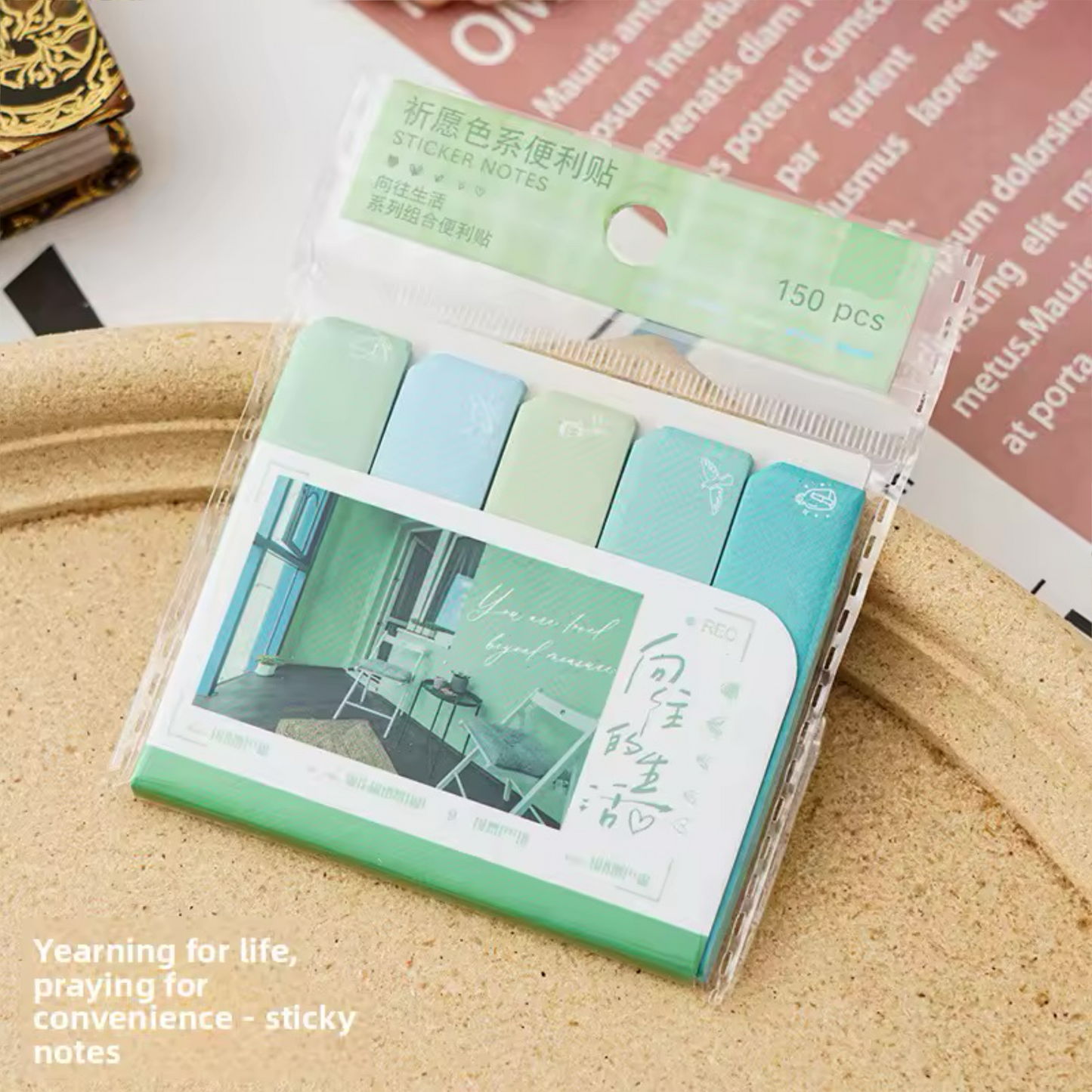 PRE-ORDER! Sticky Notes - Pastel Index Color Coded Page Flags - 150 Pieces