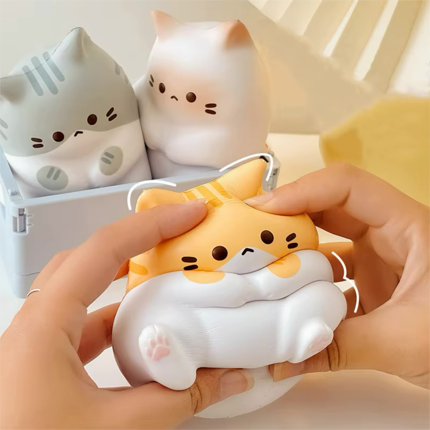 PRE-ORDER! Japanese Toy - Squishy Funifuni Cat squeeze Toy