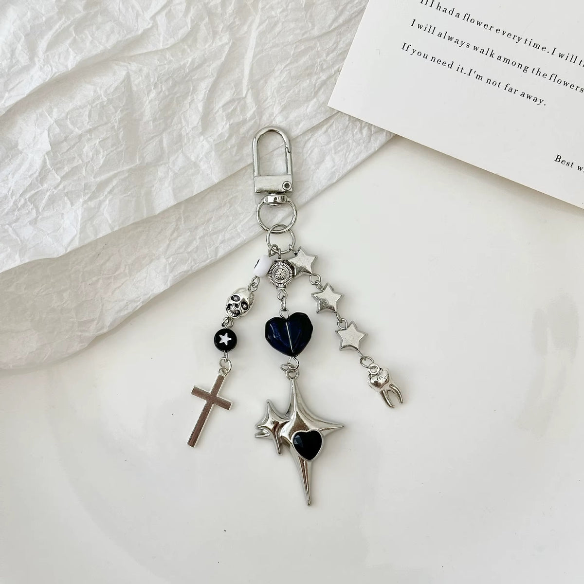 PRE-ORDER! Keychain - Gothic Series - Midnight Star Cross