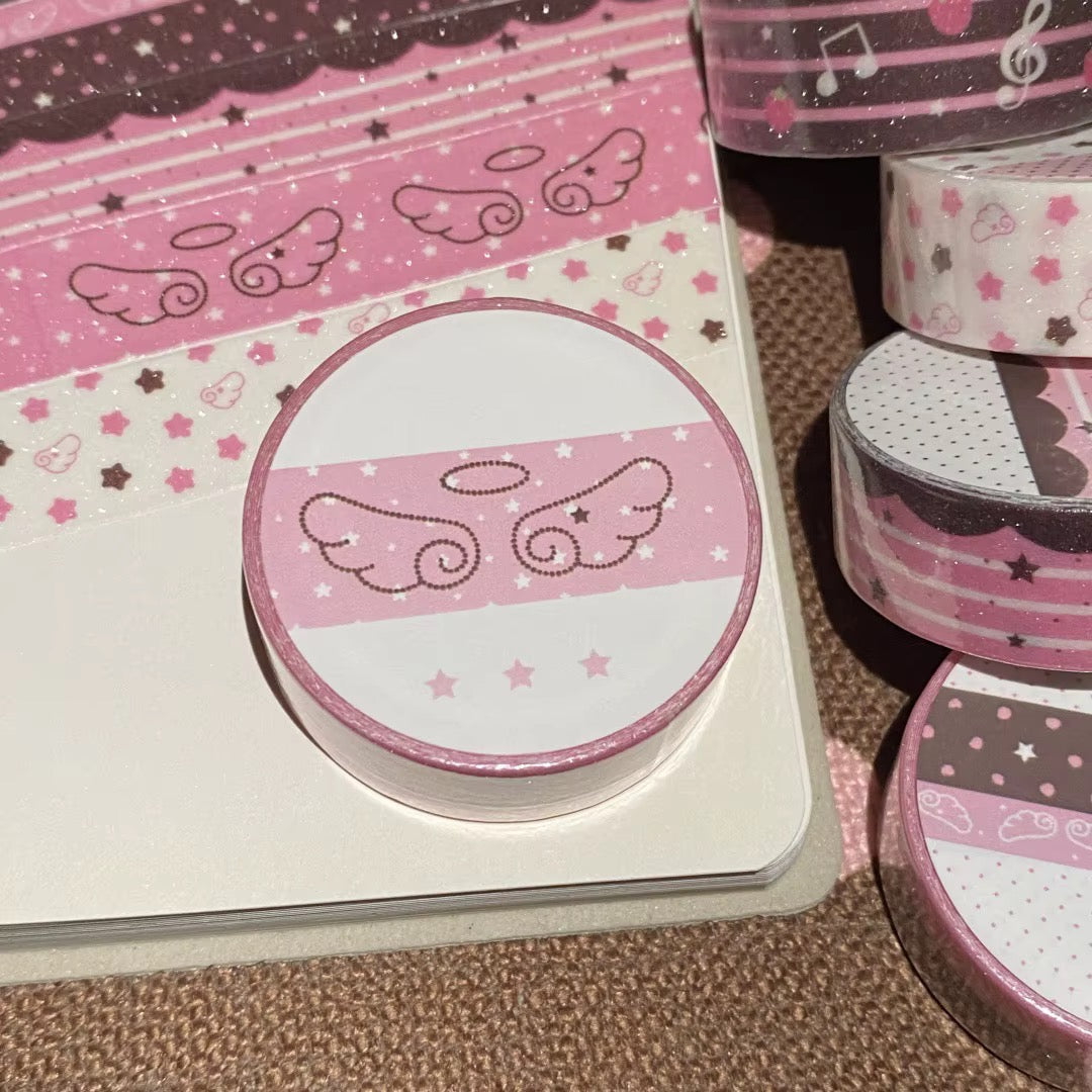 NEW! Glittery Washi Tape - Strawberry & Chocolate