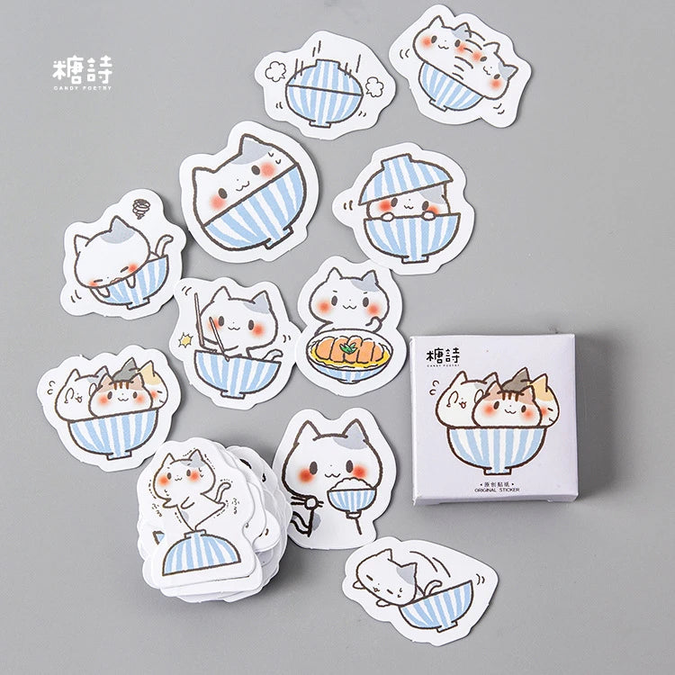 Sticker Box - Ramen Bowl of Cats