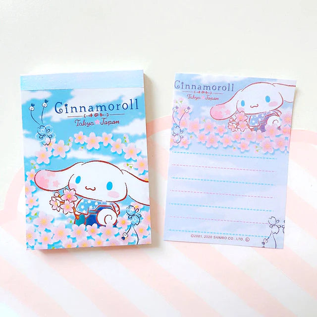 (NEW ARRIVAL) Sanrio Characters Memo Pad – Sakura Hana Series