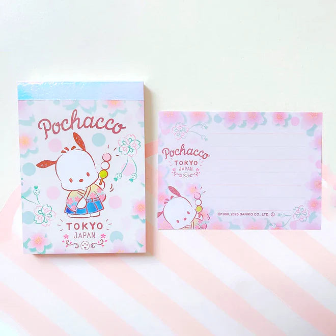 (NEW ARRIVAL) Sanrio Characters Memo Pad – Sakura Hana Series