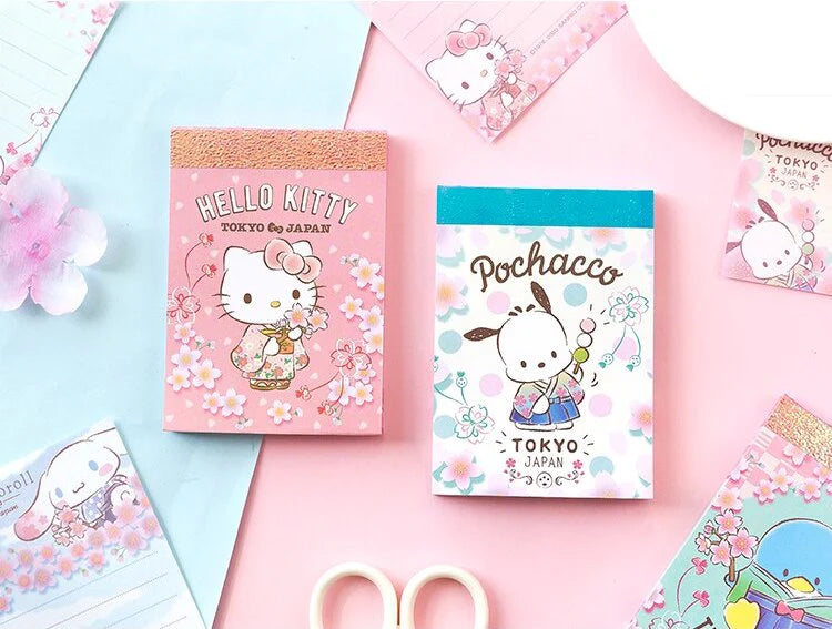 (NEW ARRIVAL) Sanrio Characters Memo Pad – Sakura Hana Series