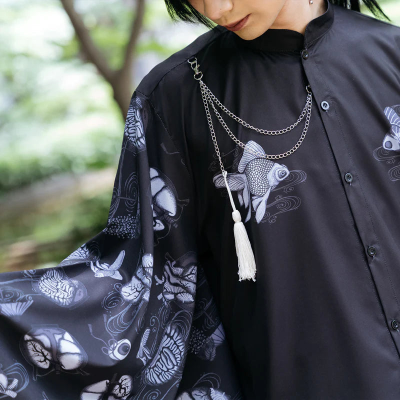 (RESTOCK) ACDC RAG Ochimizu Kimono Shirt – Black/Gray & Black/Purple