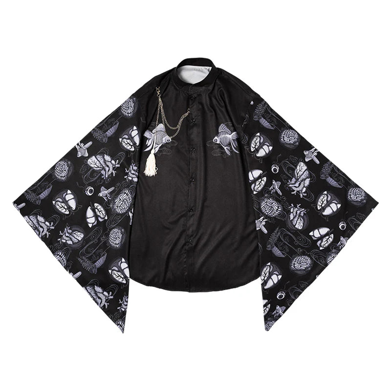(RESTOCK) ACDC RAG Ochimizu Kimono Shirt – Black/Gray & Black/Purple