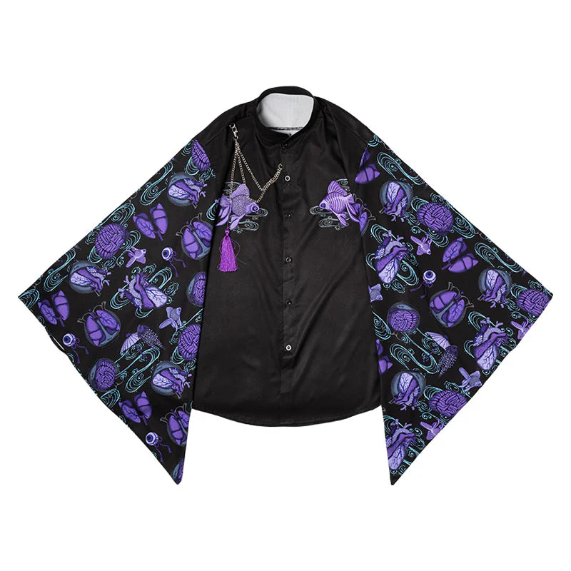 (RESTOCK) ACDC RAG Ochimizu Kimono Shirt – Black/Gray & Black/Purple