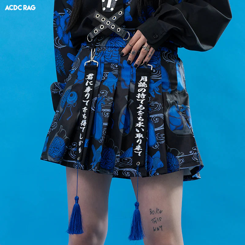 (NEW ARRIVAL) ACDC RAG Wochi Mizu Mini Skirt – Navy