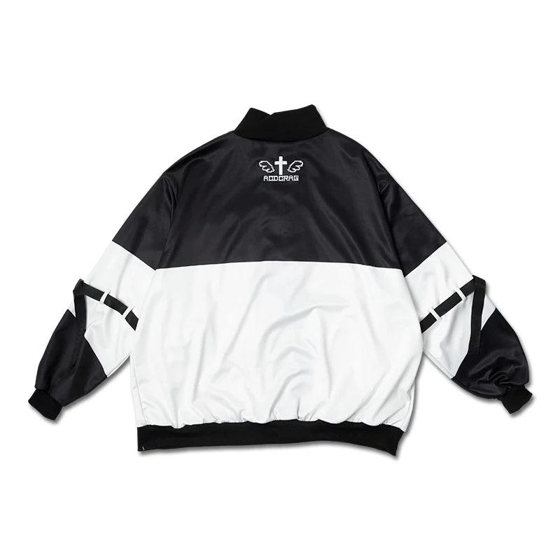 ACDC RAG Pixel Cat Jersey Jacket BK – Black/White