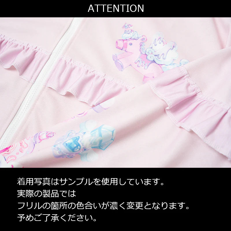 (RESTOCK) ACDC RAG Sweet Magical Unicorn Zip Hoodie – Pink