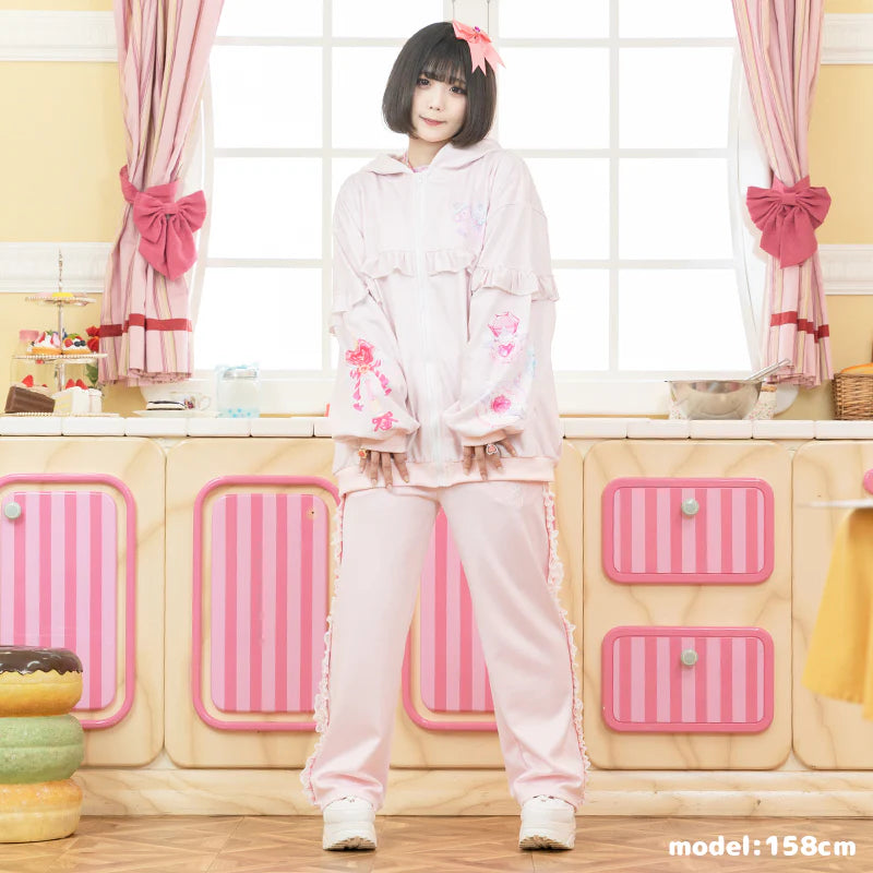 (RESTOCK) ACDC RAG Sweet Magical Unicorn Zip Hoodie – Pink