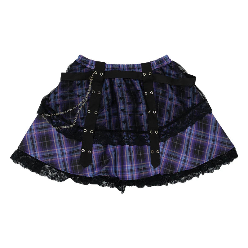 ACDC RAG Love Punk Mini Skirt – Plus Size Purple