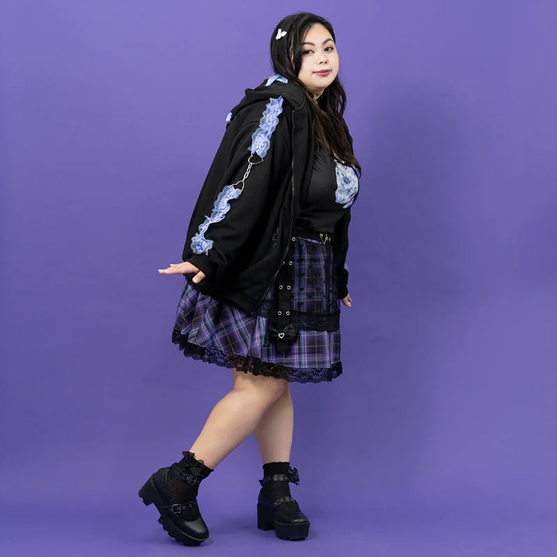ACDC RAG Love Punk Mini Skirt – Plus Size Purple