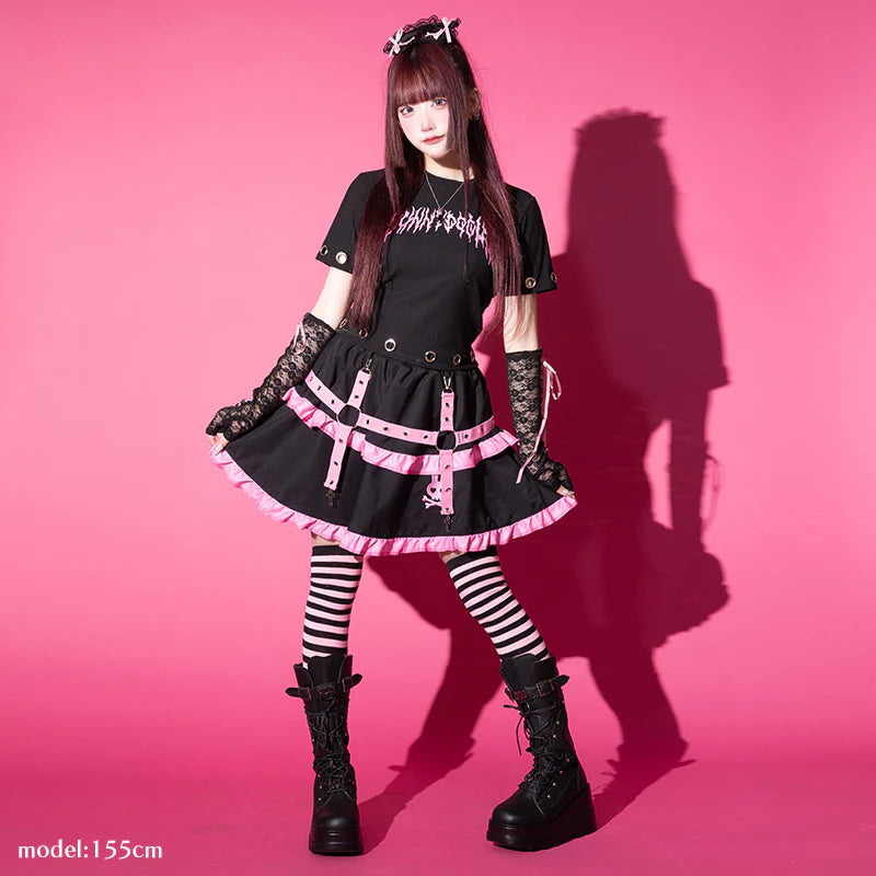 ACDC RAG Punky Bunny Skirt – Black/Pink & Black/White