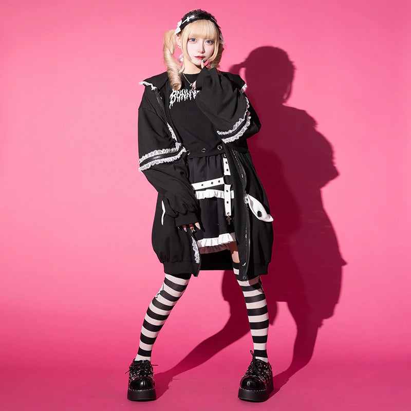 ACDC RAG Punky Bunny Skirt – Black/Pink & Black/White