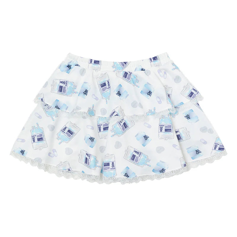 ACDC RAG Healing Heart Skirt – White & Blue