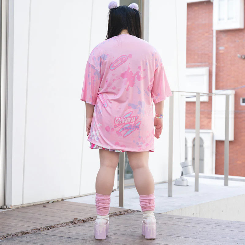 ACDC RAG x Gloomy Bear - Oversized Tee Shirt Pastel Pink