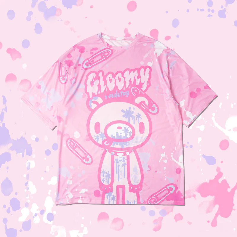 ACDC RAG x Gloomy Bear - Oversized Tee Shirt Pastel Pink
